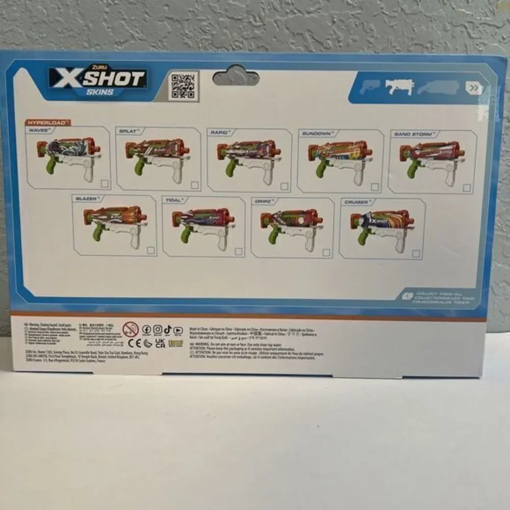 Zuru X-Shot Skins Water‎ Gun. Fast-Fill in 1 second Shoots 33 feet. New!